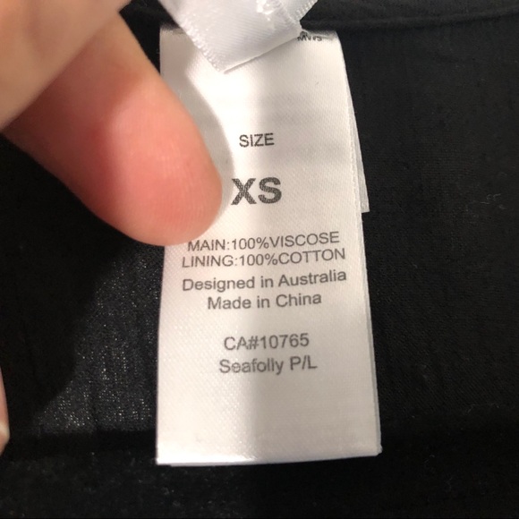 Seafolly Black Boho Tunic Embroidered lined Dress - Picture 12 of 13